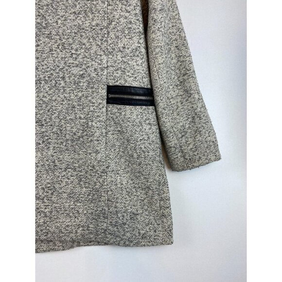 Forever 21 Women's Full Zip Tweed Coat Size Medium - Picture 9 of 10